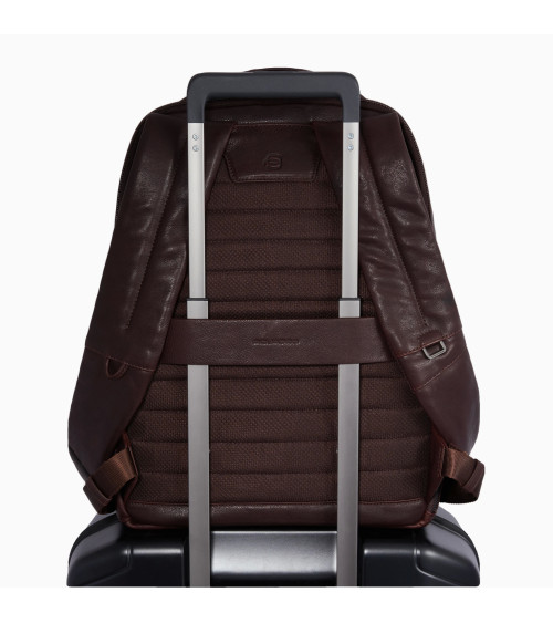 Piquadro: Zaino Pelle 2 Compartimenti, 14''